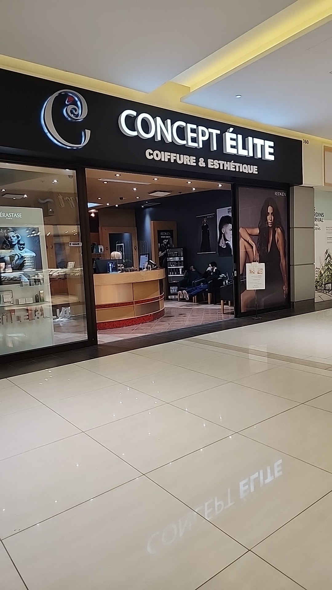 Fresh cut and colour styled at a Concept Elite salon chair